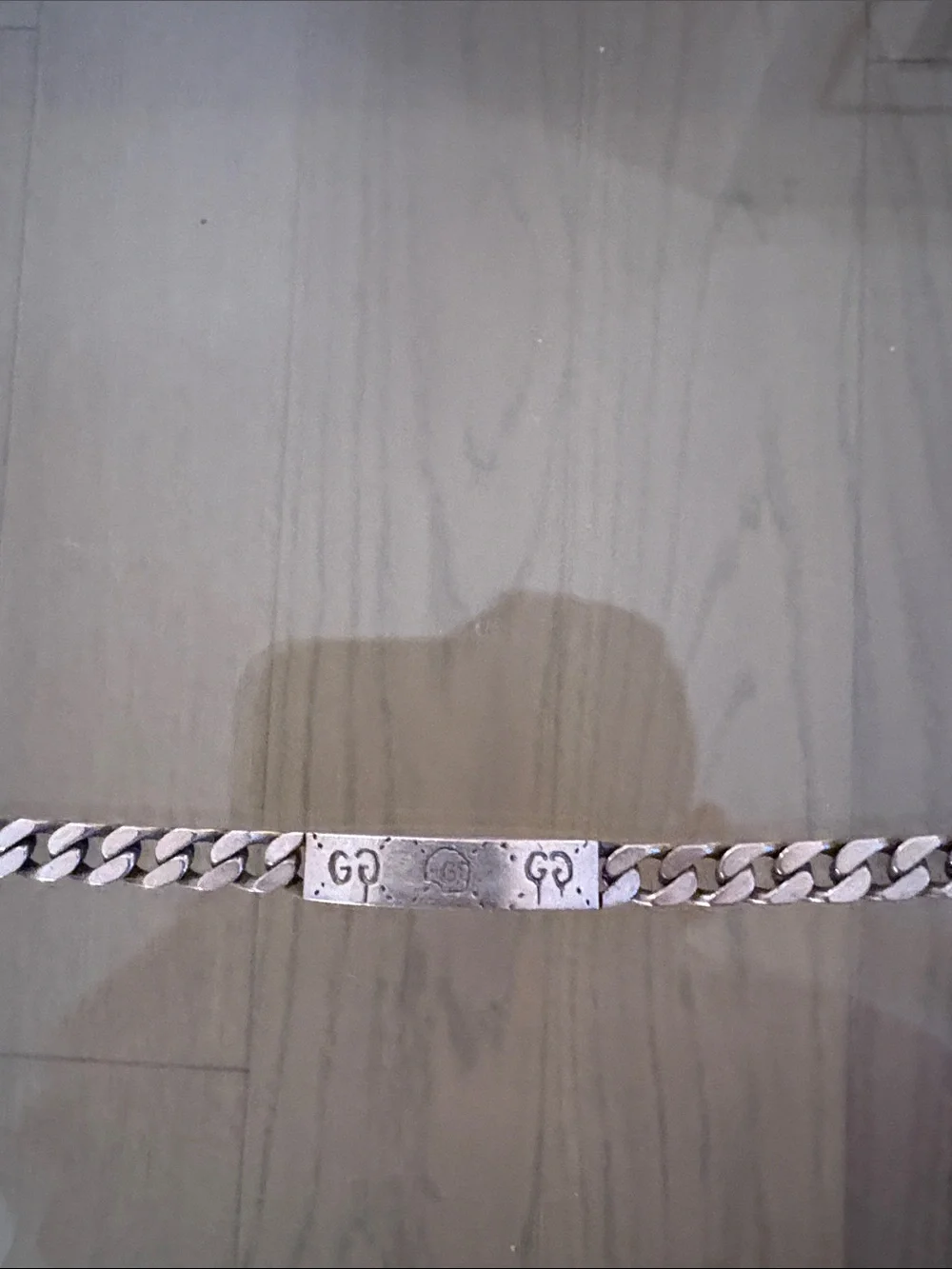 Gucci ghost sterling silver bracelet
